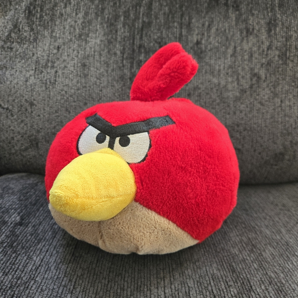 Angry Birds Red Bird 8” Plush Stuffed Animal Commonwealth 2010